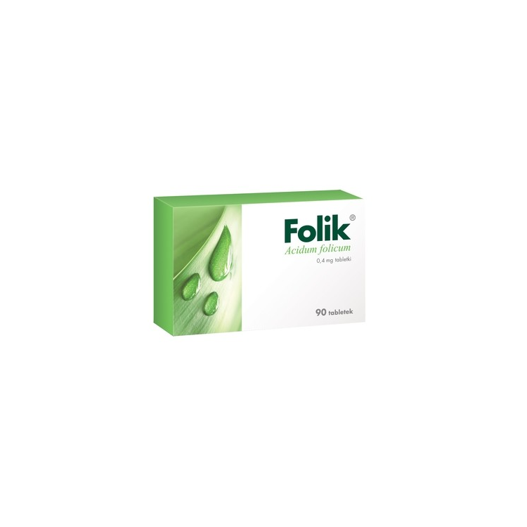 Folik 0,4 mg 90 tabletek