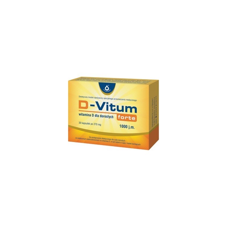 D-Vitum Forte witamina D dla dorosłych 1000j.m. 36 kapsułek