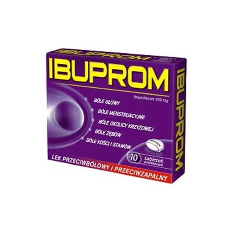 Ibuprom 0,2g 10 tabletek